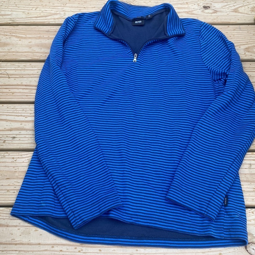 🍍HUGO BOSS 1/4 ZIP 🍍SIZE XL🍍K-22